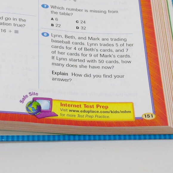 Houghton Mifflin Mathmatics: Student Edition Hard Cover National Level 4 2002 - Picture 7 of 14